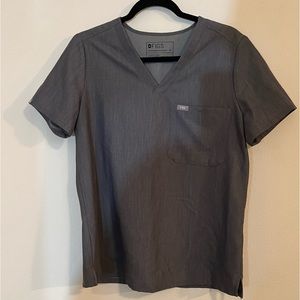 Figs Graphite Scrub Top